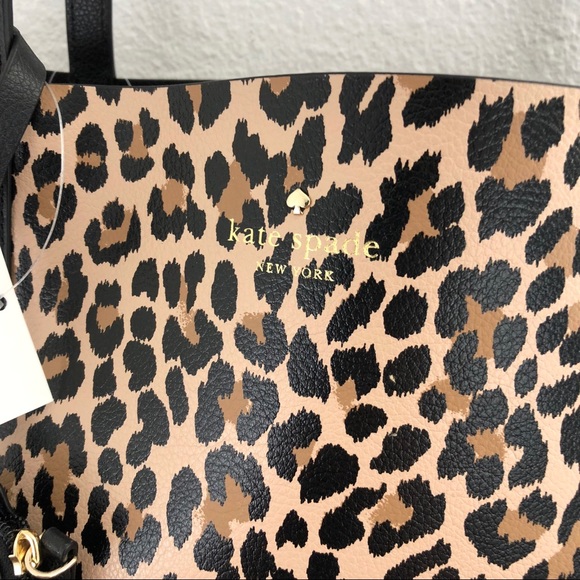 Kate Spade Leopard Print Reversible Purse Mya - Picture 3 of 8